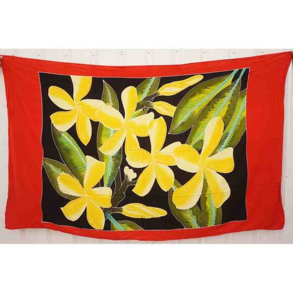 CM22 Floral Batik Plus 38" Open Hand Painted Cover Up Midi Cardigan fit up to 5X - Picture 2 of 2